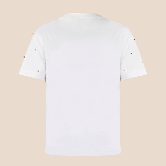 Camiseta Blanca Valentino Multirockstuds