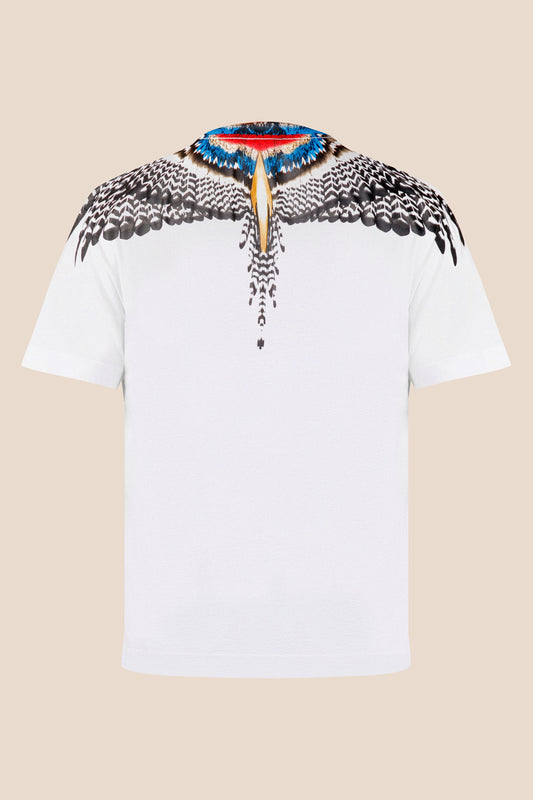 Camiseta Blanca Azul Marcelo Burlon Motivo Alas