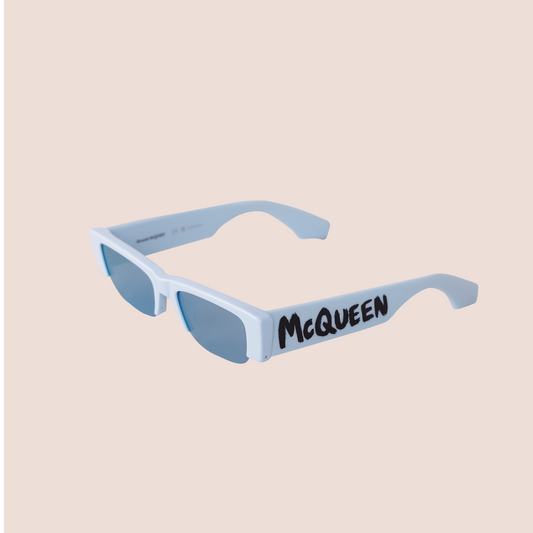 Gafas de Sol Azul Claro Logo Black McQueen